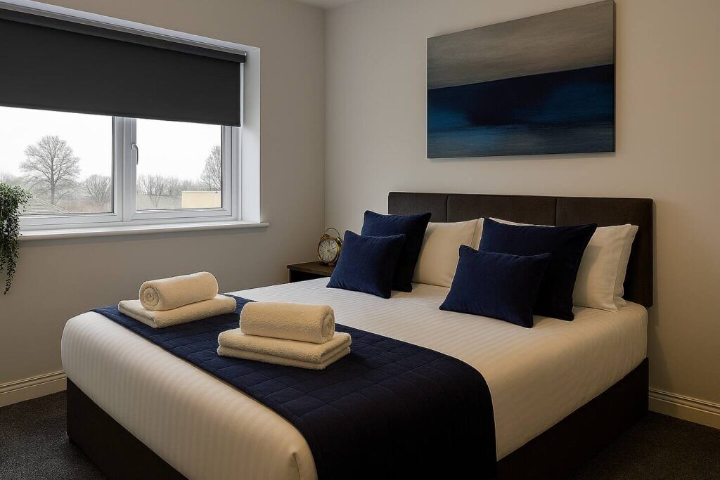 Appartement Luxe, vue ville | Bureau, espace de travail pour ordinateur portable