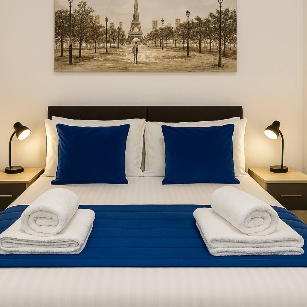 Premier Apartment, City View | Desk, laptop workspace, iron/ironing board, free WiFi
