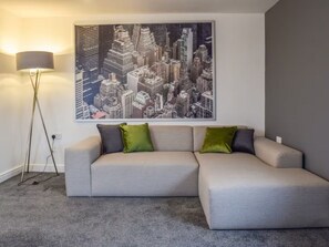 Grand Apartment, City View | Living area - Aspire Home Estate (Huddersfield)