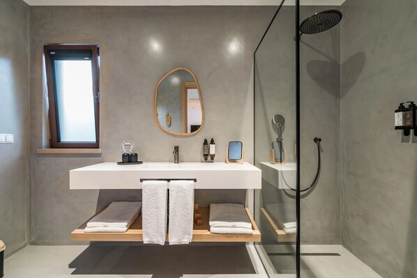 Shower, hair dryer
