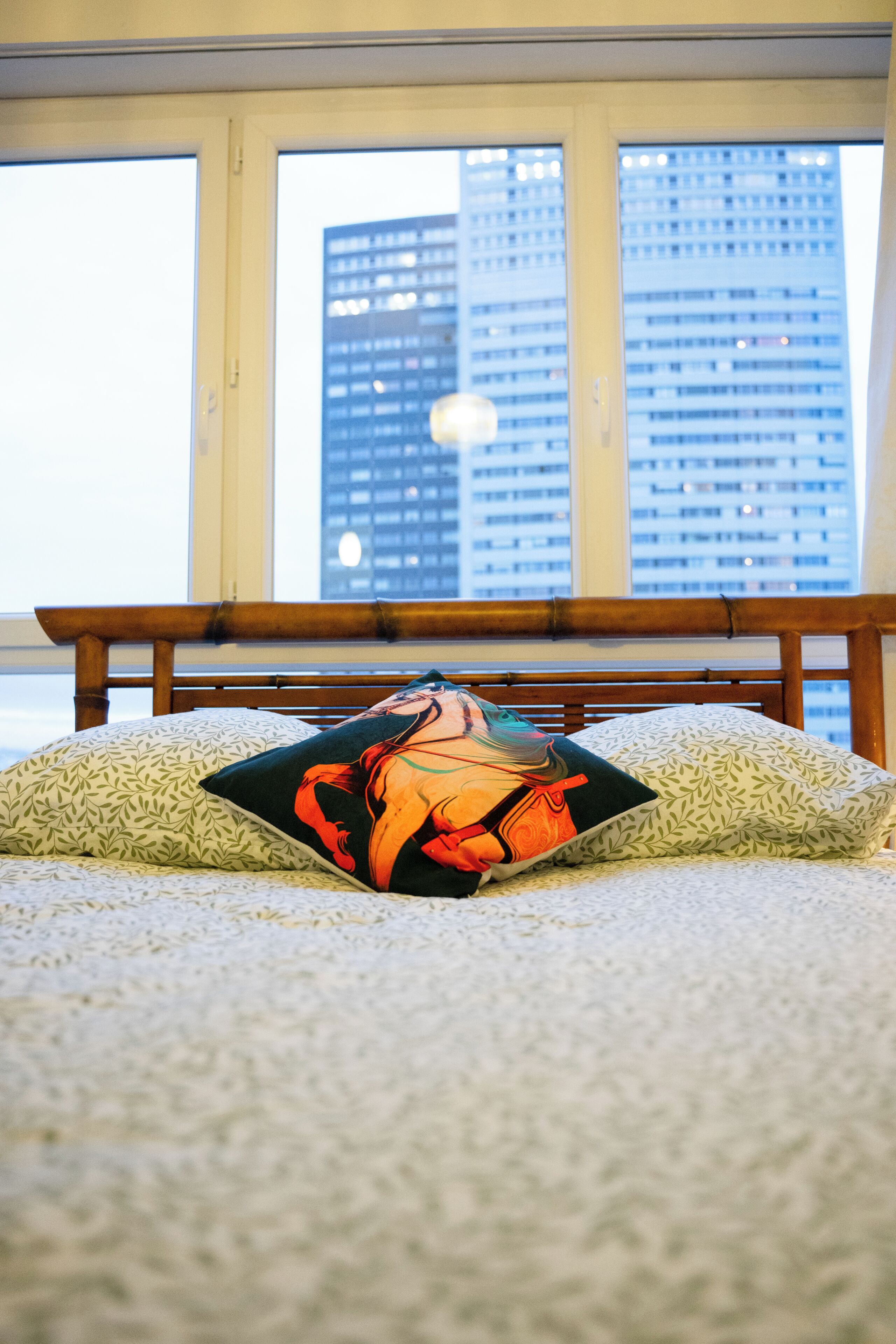 Deluxe appartement, uitzicht op de stad | Verduisterende gordijnen, gratis wifi