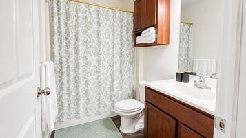 Hair dryer, towels