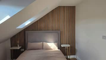 Superior Apartment, City View | Desk, laptop workspace, blackout curtains, free WiFi