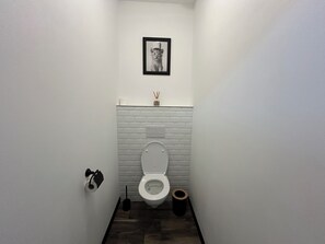 Serviettes fournies, savon, papier toilette