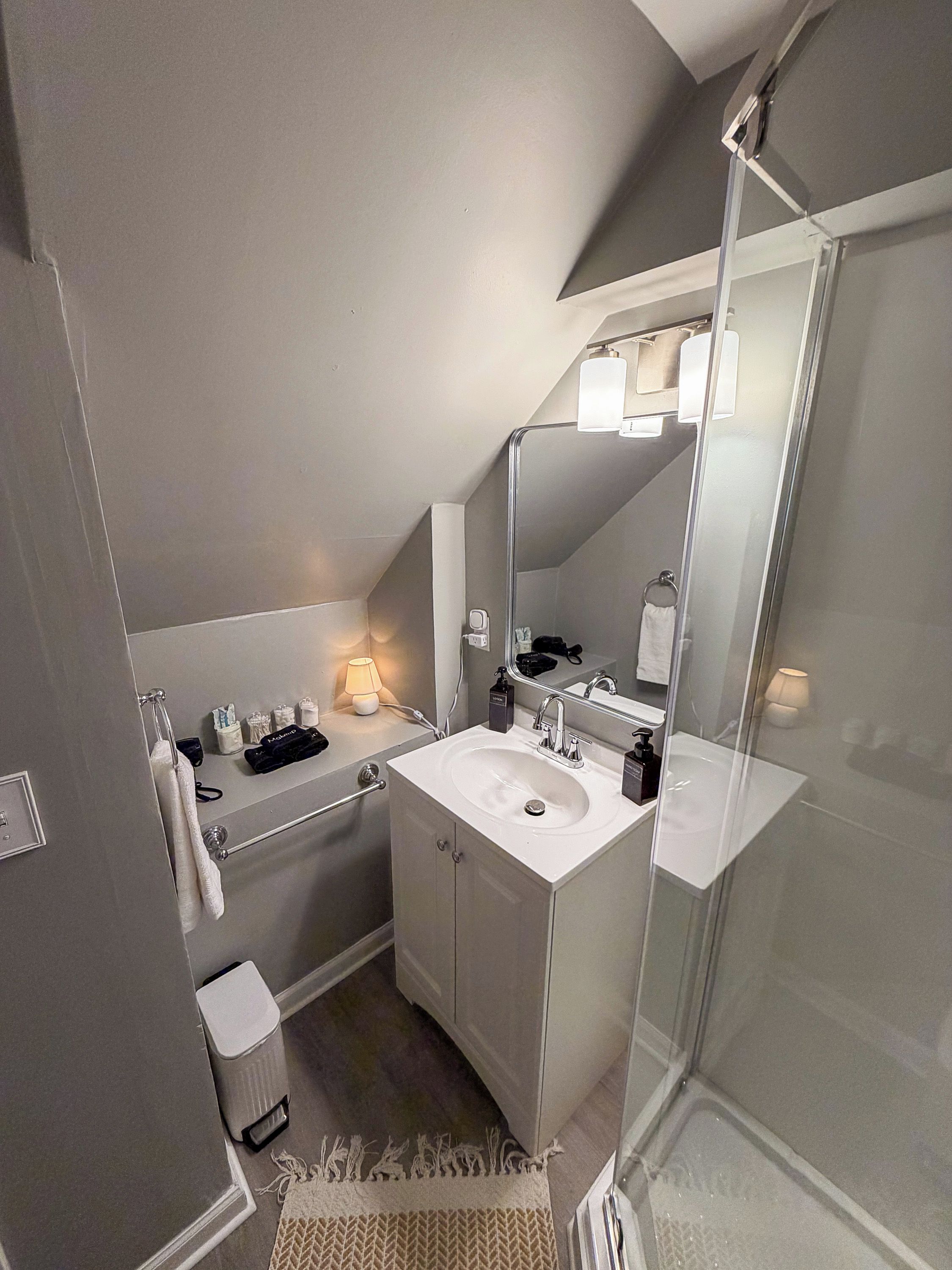 Hair dryer, towels