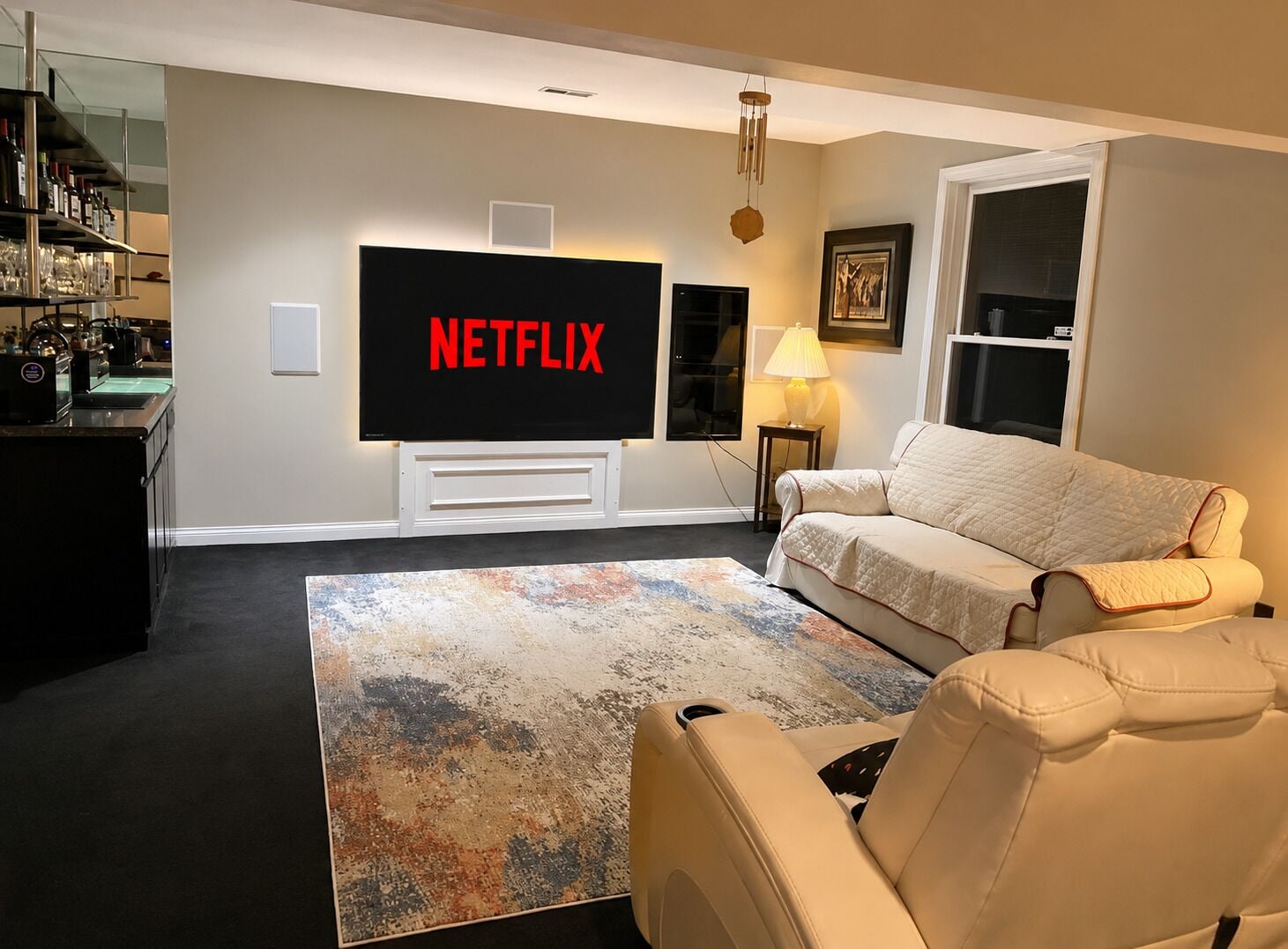 TV, escritórios