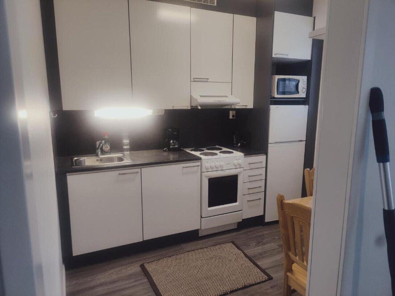 Microwave, oven, coffee/tea maker