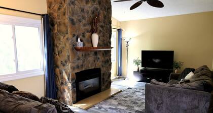 Serene & stylish living space.