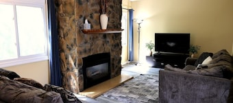 Serene & stylish living space.