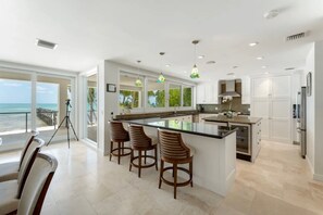 Kitchen from the dining room - Southwind Private Beachfront Estate with Infinity Pool, Spa and Fishing Pier (Islamorada)
