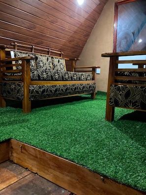 Deluxe Chalet, Garden View | Living area - Jungle Eco Lodge & Safari (Sigiriya)