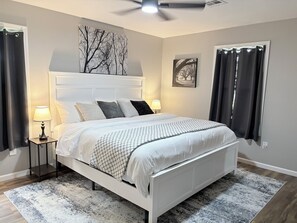 Desk, iron/ironing board, free WiFi, bed sheets - Bike to Coler - Private Backyard - Big Kitchen:  The Roost - Bentonville, AR (Bentonville)