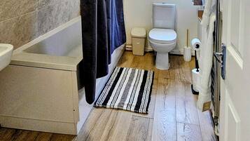 Towels, soap, toilet paper