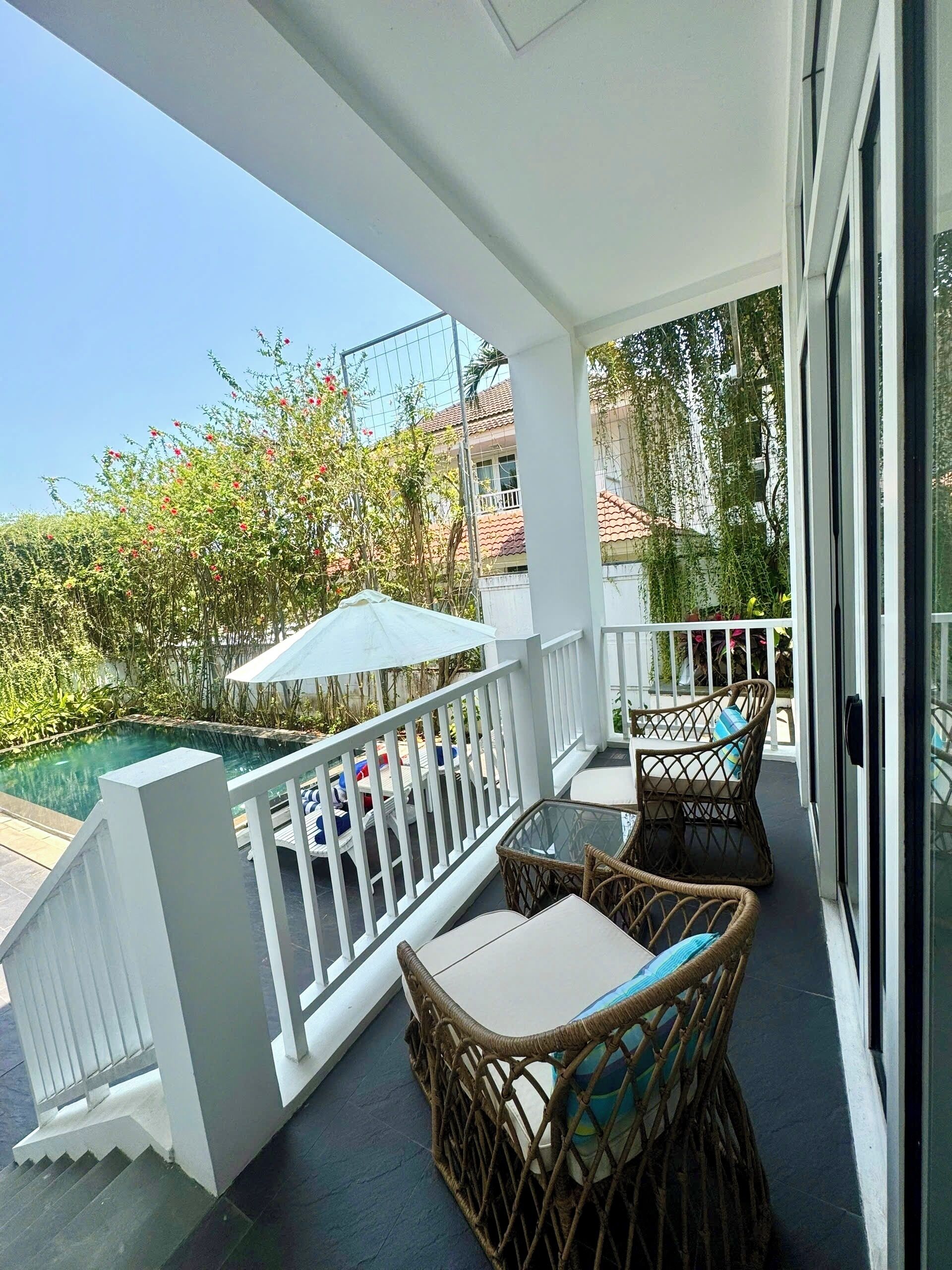 Villa, 4 slaapkamers, uitzicht op strand | Terras