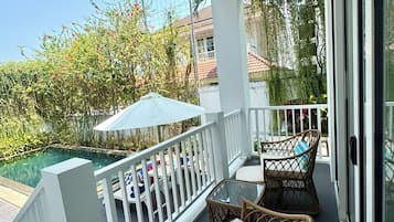 Villa, 4 slaapkamers, uitzicht op strand | Terras