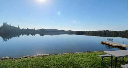 Lakeview 5 — 1st Lake Waterfront 4 Bedrooms • Sleeps 9 • Dock • Direct Snowmobile Trail Access