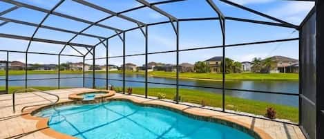 A heated pool