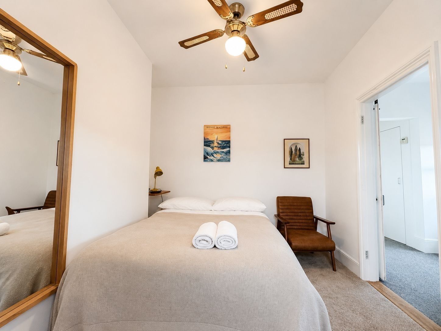 2 chambres, bureau, Wi-Fi gratuit, draps fournis