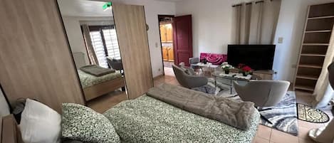 1 chambre, fer et planche à repasser, Wi-Fi, draps fournis