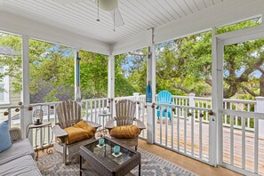 Terrace/patio - New Listing! Pelican Bay 40 - Golf & Beach Beauty! (Isle of Palms)