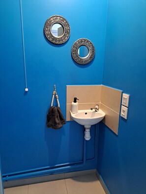 Hair dryer, towels, soap, toilet paper - Vrbo Property (Rouen)