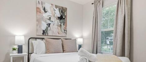 Desk, iron/ironing board, free WiFi, bed sheets