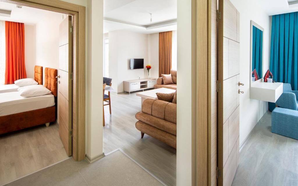 公寓, 陽台, 城市景觀 | 筆電工作空間、隔音、熨斗/熨衣板、免費無線上網