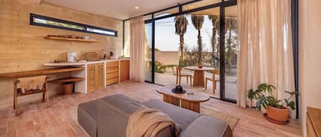 Luxury Double Room, Patio, Garden View | Living area | Flat-screen TV
