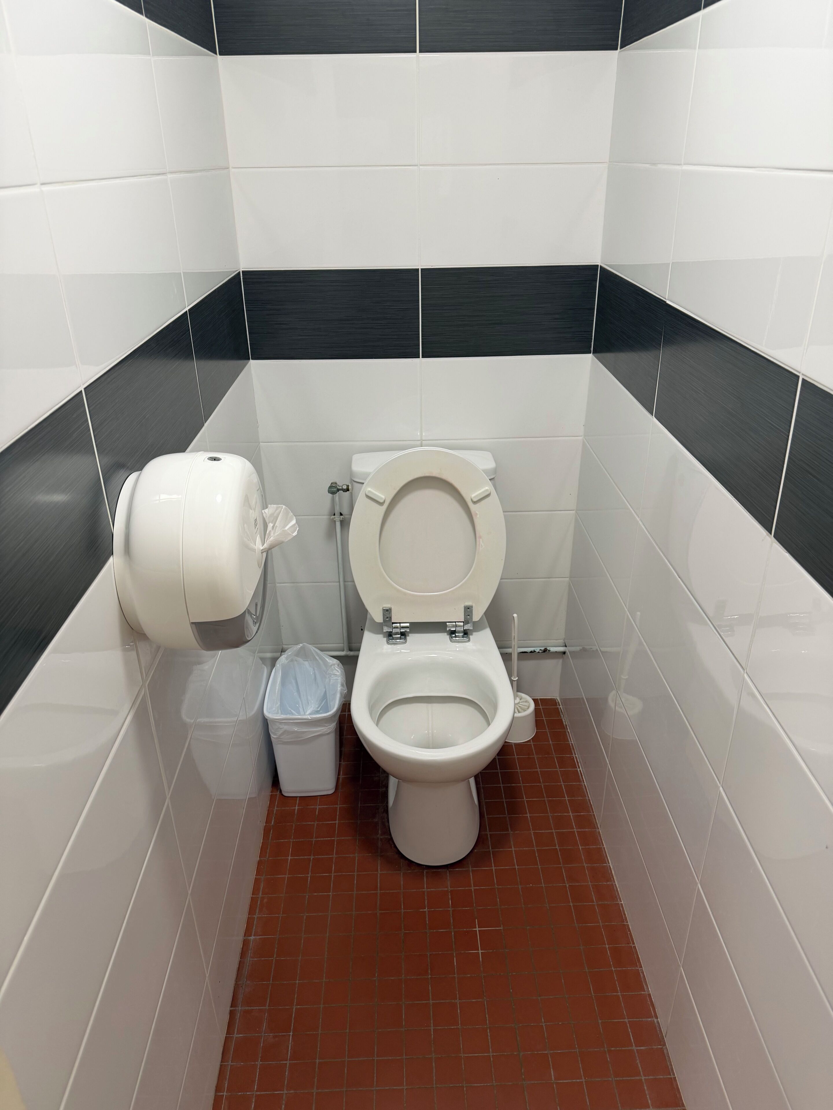 Douche, serviettes fournies, papier toilette