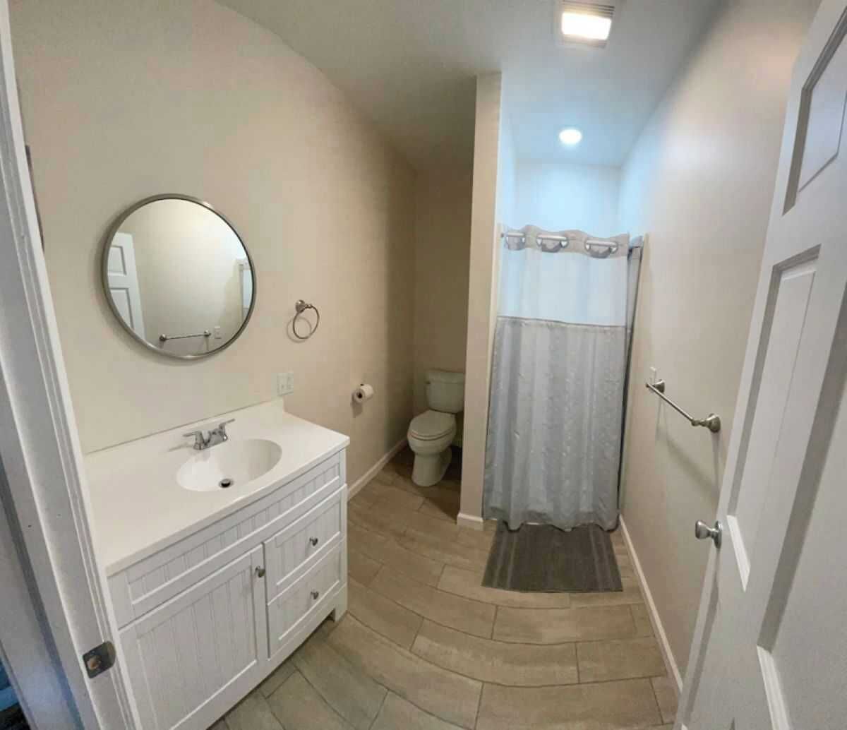 Shower, hair dryer