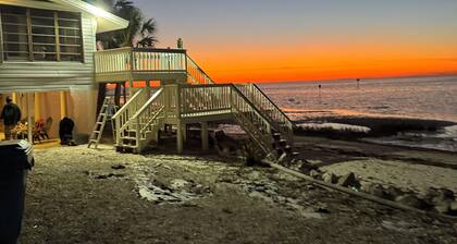 Beach front!!! Step off the last stair and into the Gulf!!!