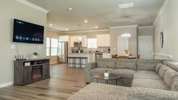 Smart TV, chimenea