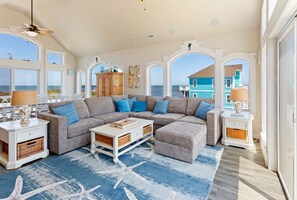 TV - 6 Bdrm, Ocean and Sound Views, Game Room, Theater, DOGS OK, Elevator, Pool, Kiddie Pool, Hot Tub (Hatteras)
