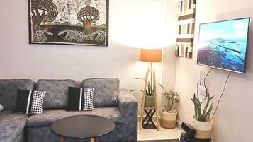 Apartamento, 1 habitación, accesible para personas con discapacidad, fumadores | Sala de estar