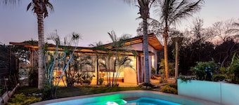 Secluded 2-bedroom Boho Retreat in Puerto Escondido with Private Pool & Garden