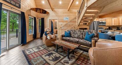 All New True Log Cabin Near Thunder Ridge&Big Cedar_Pvt Hot Tub_Bonus Loft_Free Daily Tickets