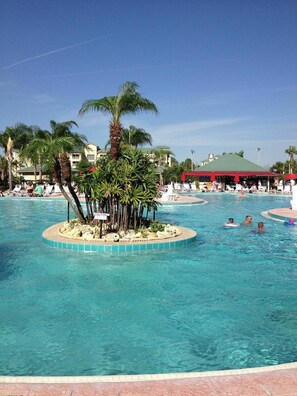 Pool - Luxury 2BR Resort Villa Near Disney + Sleeps 6+ Pools + Kitchen (Kissimmee)