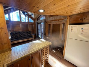 Living area - Cabin Close to Fun Beaches, Trails, & Lake Adventures! (El Dorado County)