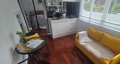 Nice 1-bedroom bed & breakfast with AC in Auckland, 350 meters from beach.