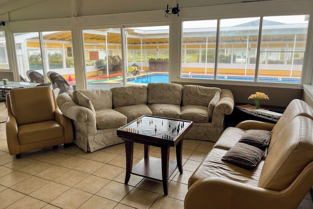TV, fireplace, DVD player, ping pong