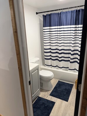 Shower, towels, soap, toilet paper -  3-bedroom house in Homer perfect for your next getaway (Homer)