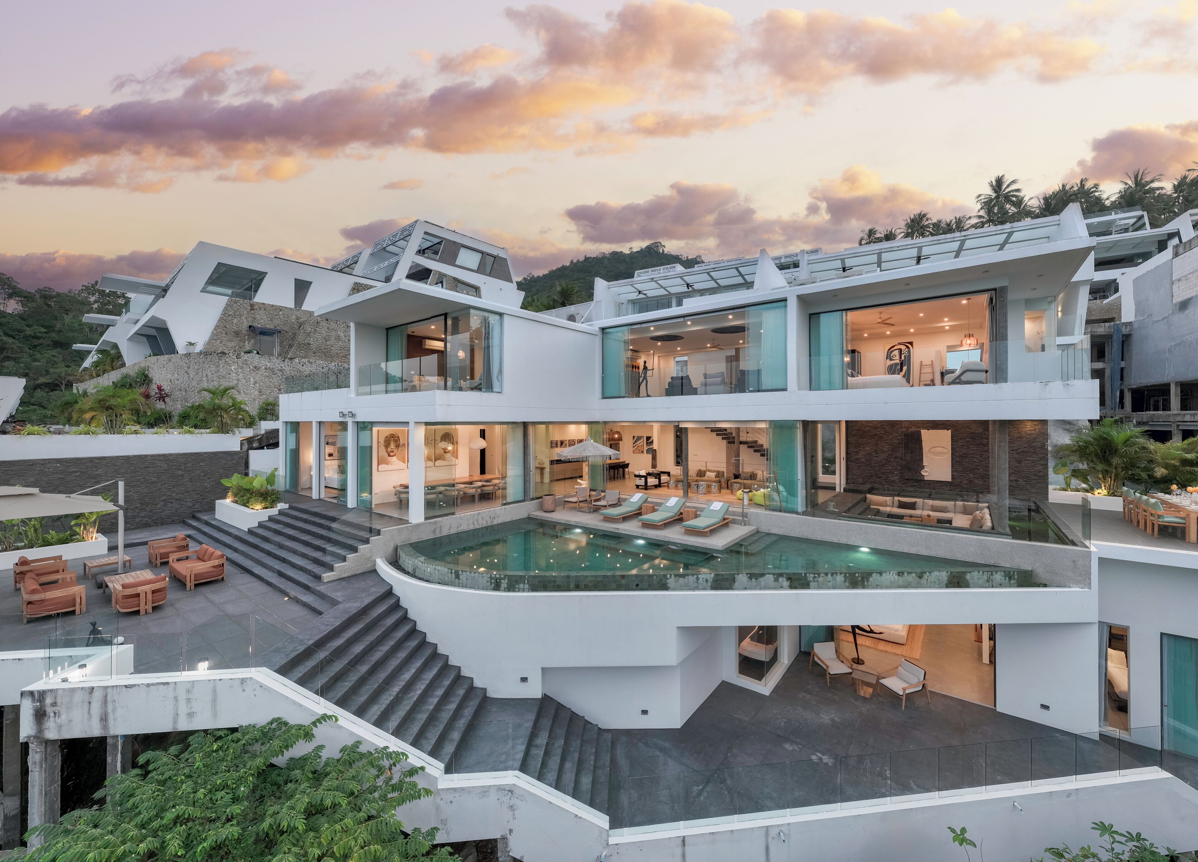 Villa luxueuse, 6 chambres, piscine privée, vue sur la mer | Extérieur