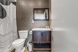 Hair dryer, towels, soap, toilet paper - SPACIOUS 2BR 2BATH Bi-Level Near STADIUMS, Fishtown NoLibs & Center city. (Philadelphia)