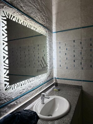 Towels, soap, toilet paper