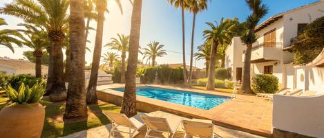 A heated pool