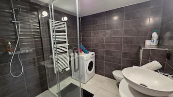 Shower, hair dryer