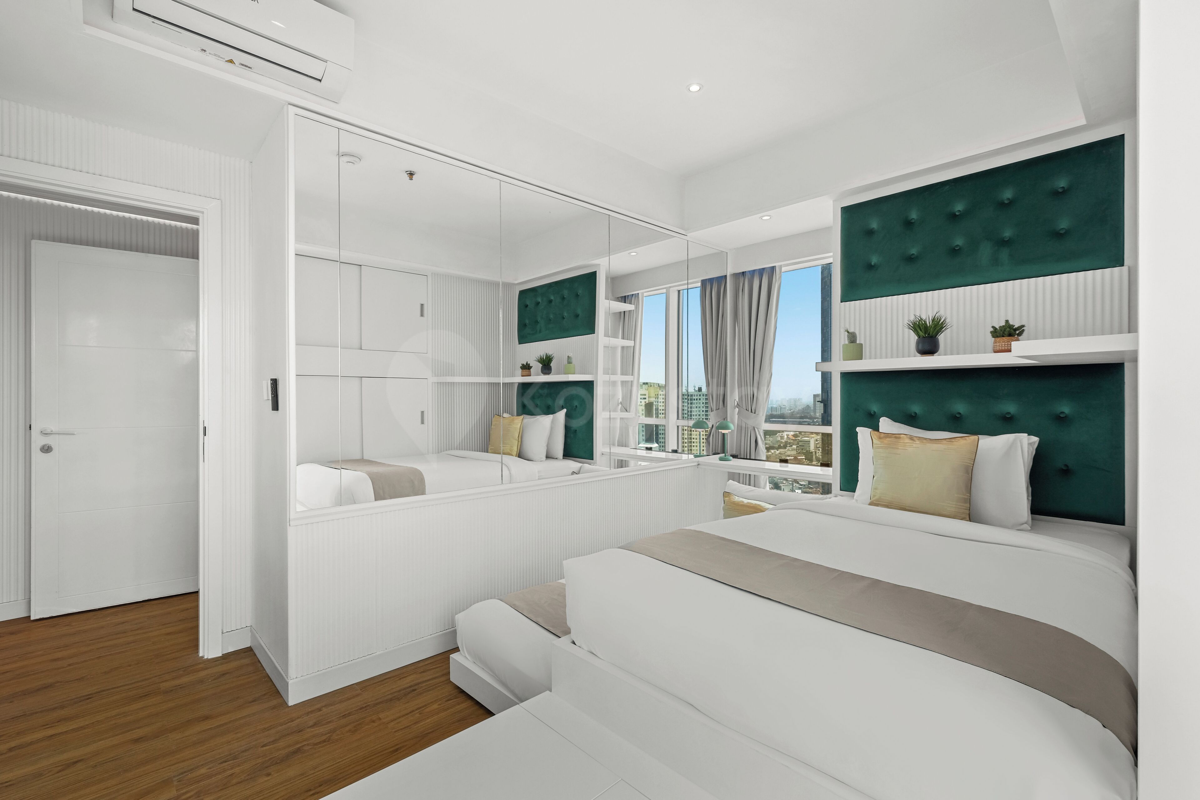 Apartment, 3 Bedrooms, City View | Desk, laptop workspace, iron/ironing board, free WiFi