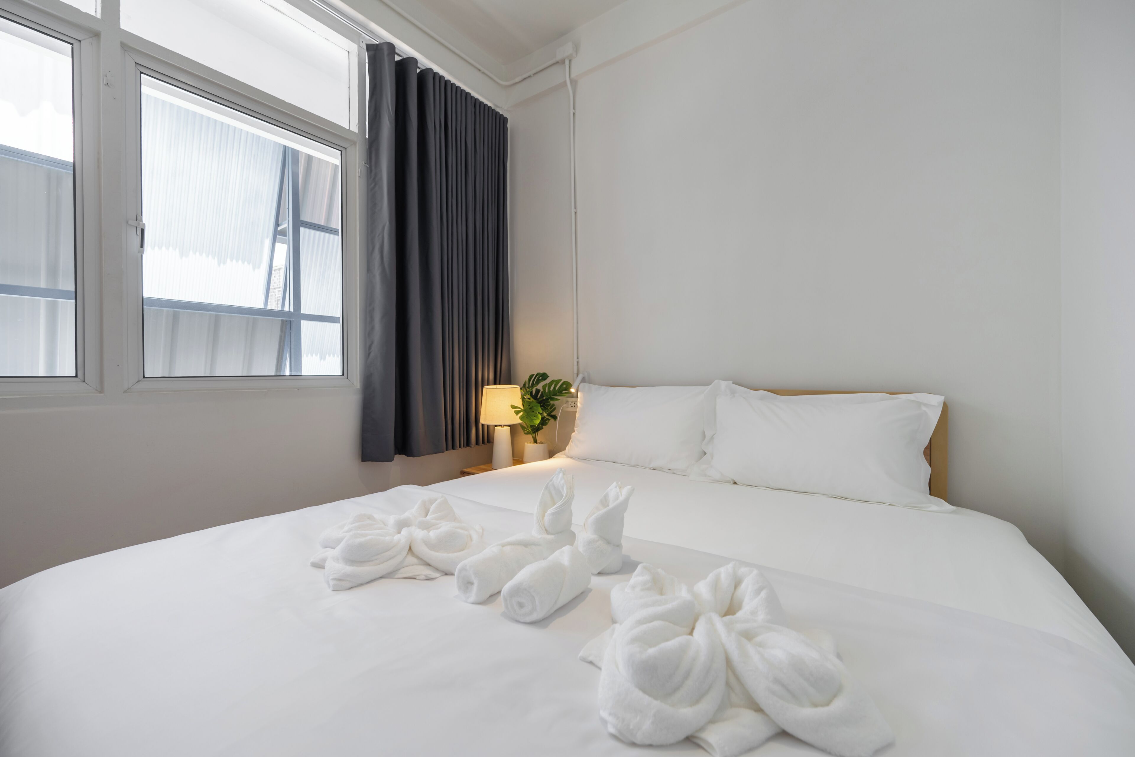 Standard King Bed with Window Shared Bathroom | View from room