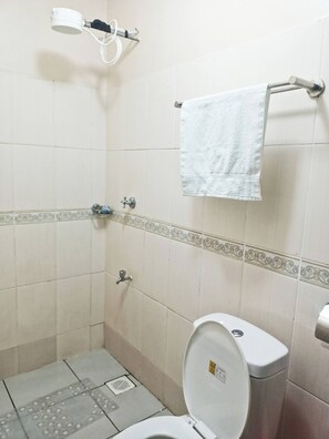Douche, serviettes fournies