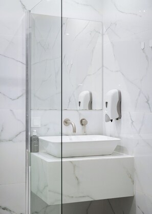 Shower, hair dryer, towels - Superior Double Room by Acropolis Cozy Suites, Acropolis Cozy Suites (Athens)